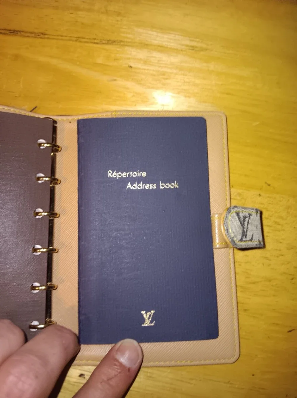 Louis Vuitton Denim Mini Lin Agenda Organzier
